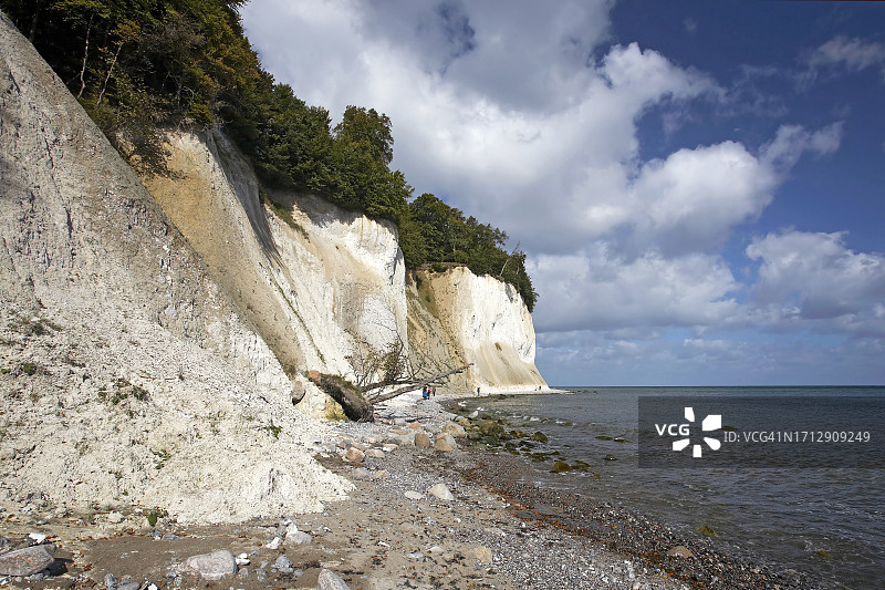 德国吕根岛的白垩悬崖图片素材