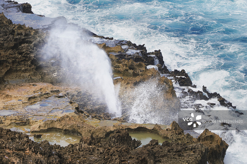 法国瓜德罗普地狱之门及其周边地区风光图片素材