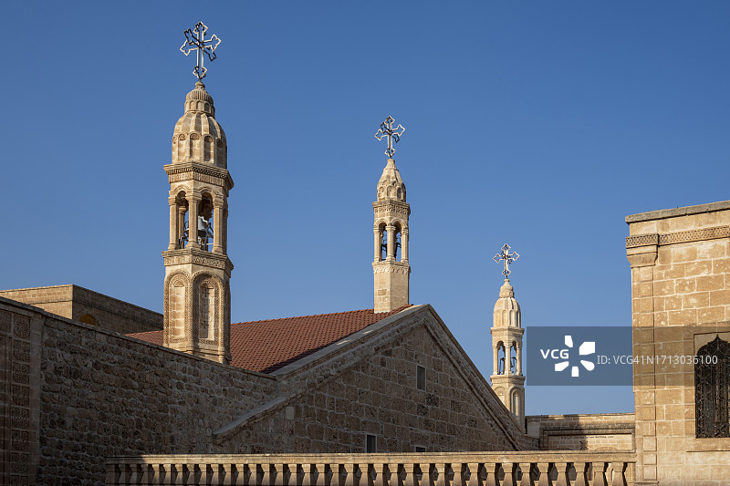 莫尔·加布里埃尔修道院，位于土耳其马尔丁省米迪亚特东南部图片素材