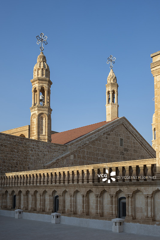 莫尔·加布里埃尔修道院，位于土耳其马尔丁省米迪亚特东南部图片素材