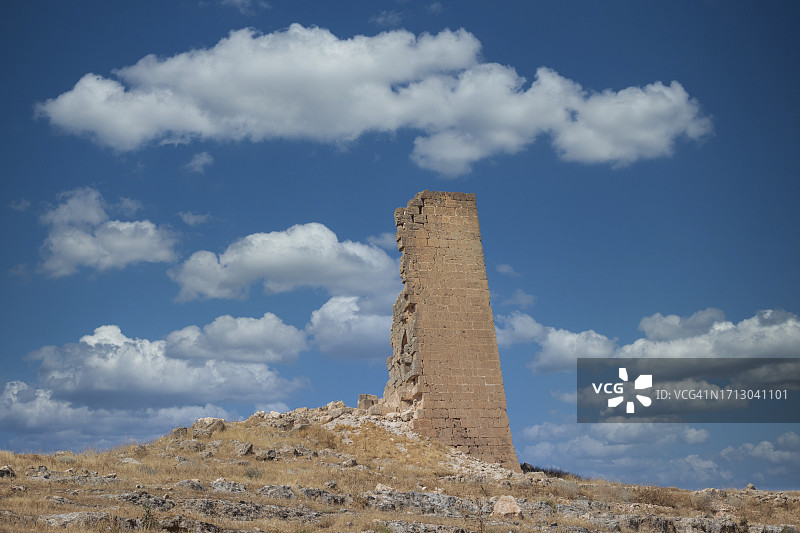 泽尔泽万城堡历史遗址，马尔丁，土耳其东南部图片素材