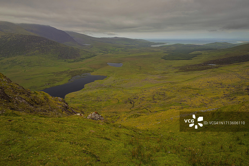 爱尔兰凯里郡丁格尔半岛康纳山口图片素材