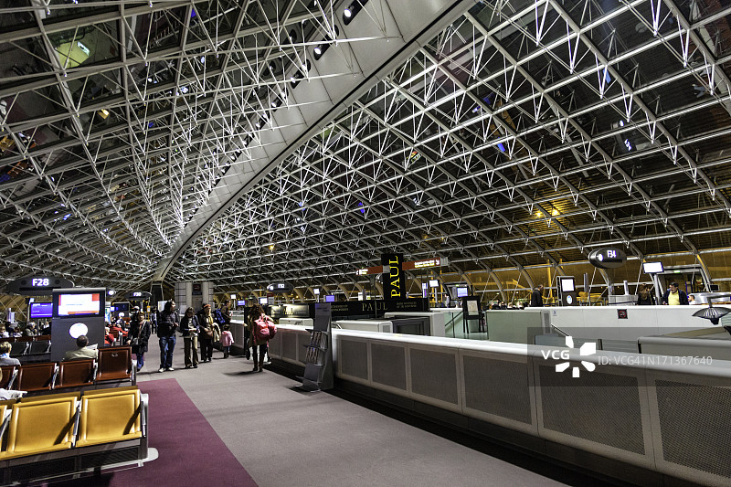 法国巴黎戴高乐机场航站楼图片素材