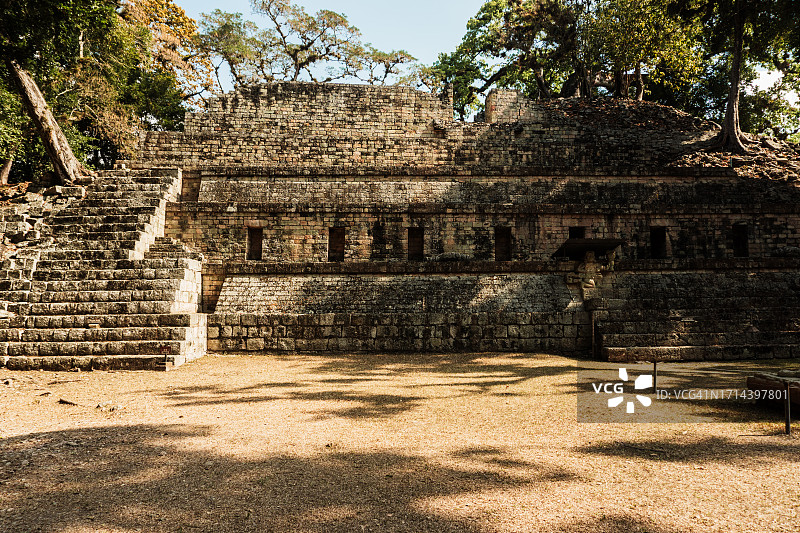 洪都拉斯科潘玛雅神庙图片素材