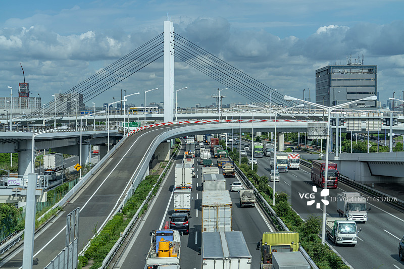日本东京城市高速公路图片素材