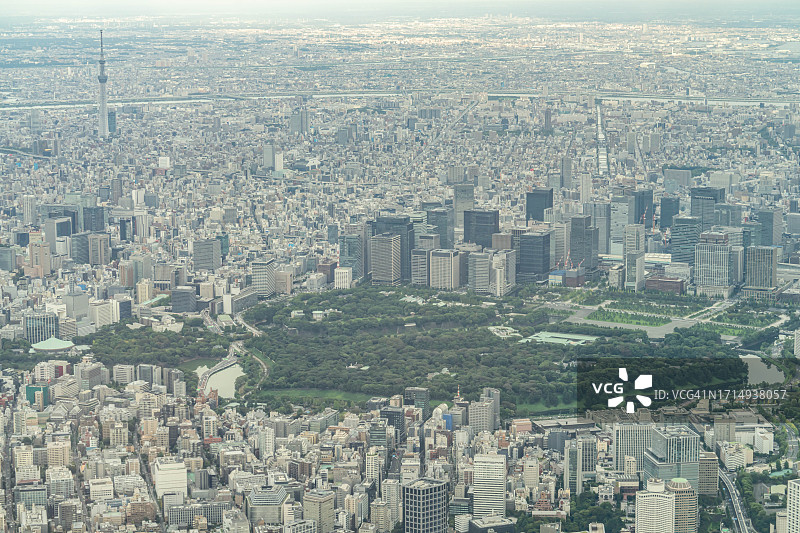 日本东京飞机航拍景观图片素材