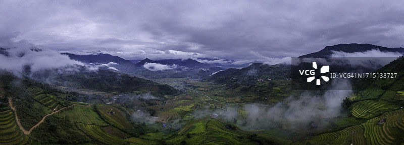 越南木江界梯田全景图片素材
