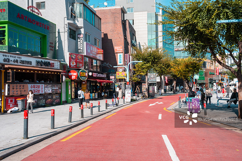 弘大购物街图片素材