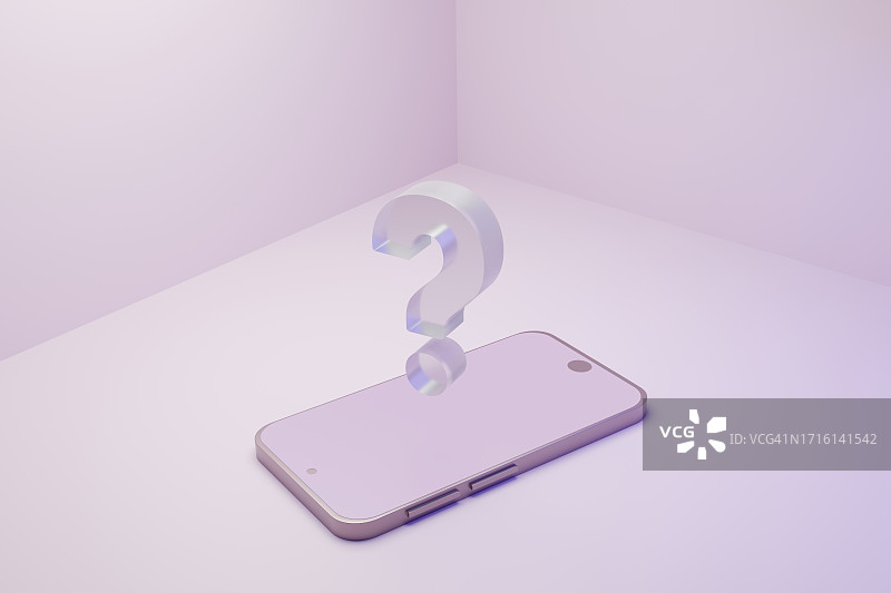 电话和问号图片素材