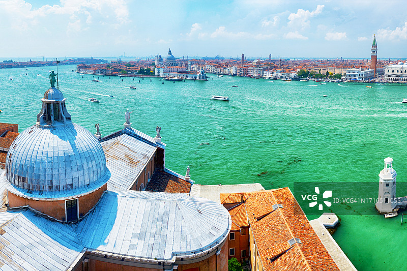 意大利威尼斯的航拍图片素材