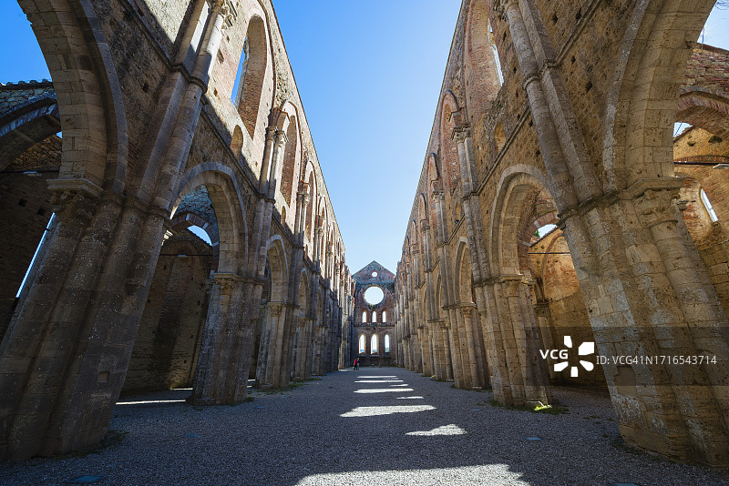 中世纪修道院遗址图片素材