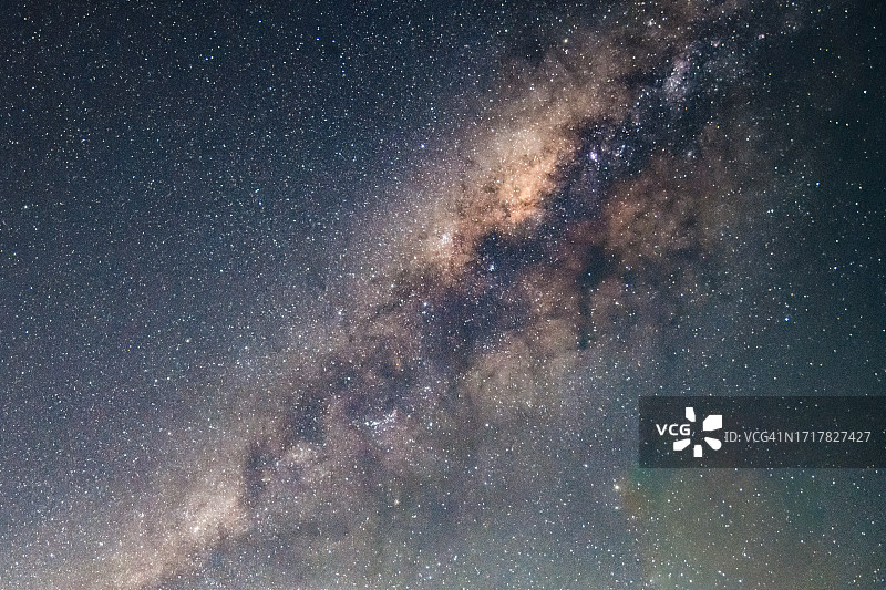 星夜下的银河系图片素材