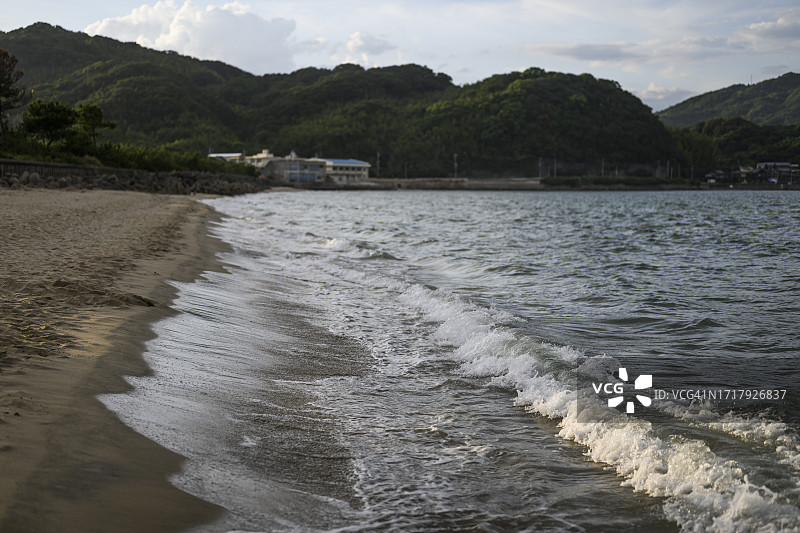 日本福冈县志摩的海图片素材