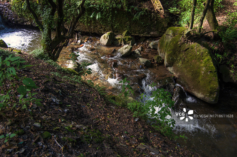 墨西哥城马格达莱纳Contreras区的马格达莱纳河自然公园图片素材