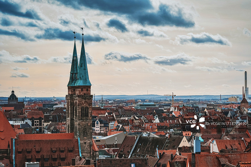 德国纽伦堡老城区风光图片素材