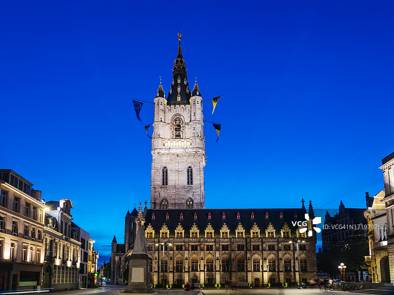 比利时根特钟楼图片素材
