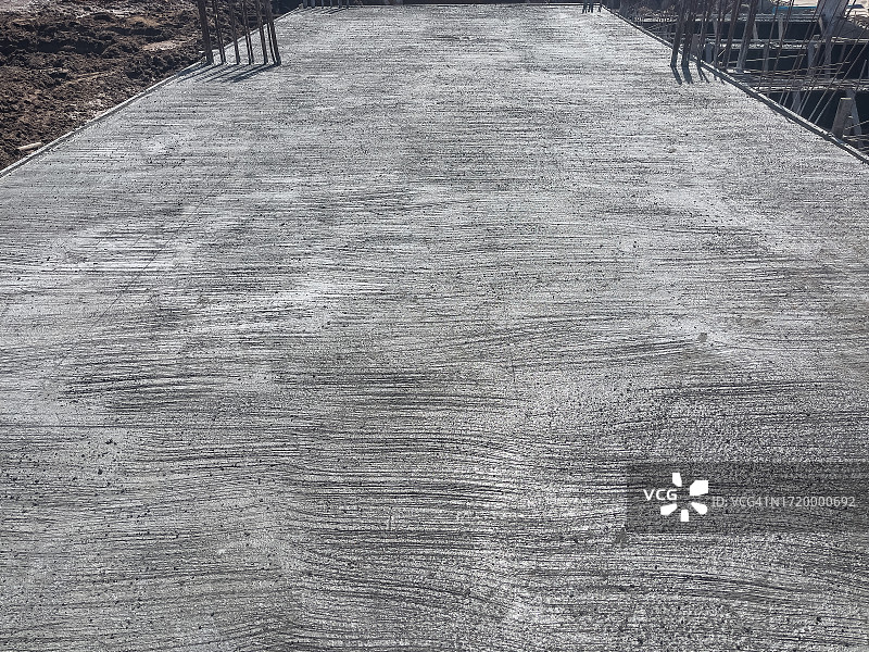 建筑工地上的混凝土楼板图片素材