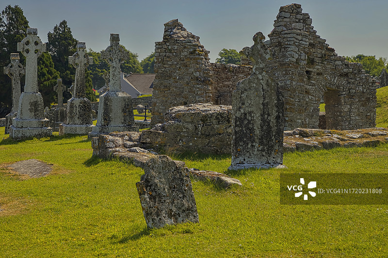 克朗马克诺伊斯，爱尔兰奥法利郡图片素材