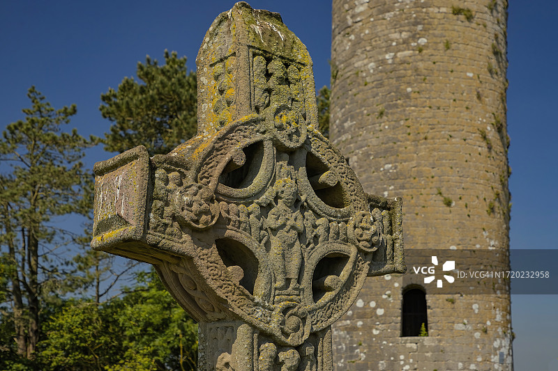 克朗马克诺伊斯，爱尔兰奥法利郡图片素材