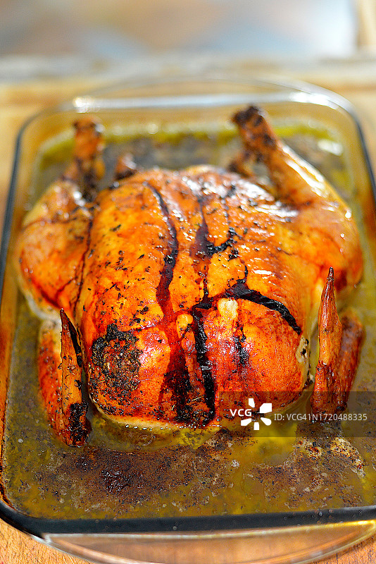 烤箱烤鸡图片素材