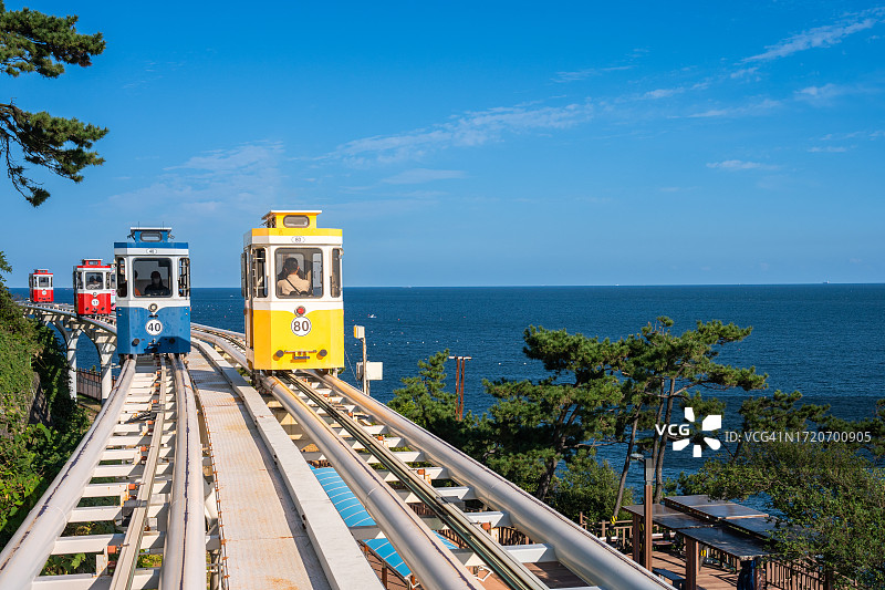 釜山天空胶囊列车图片素材