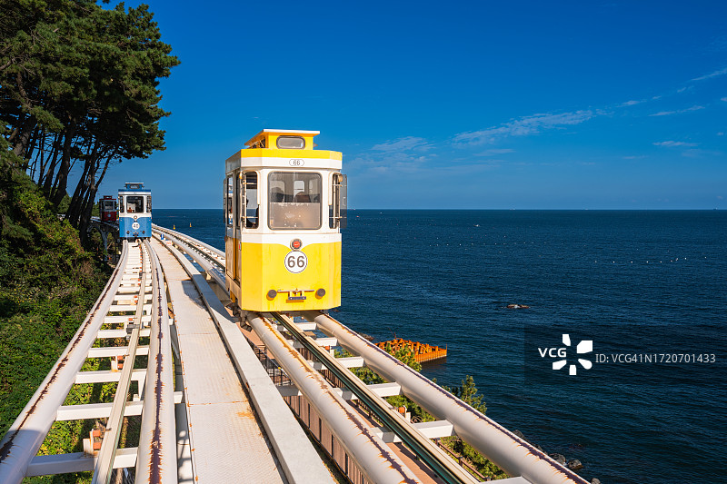釜山天空胶囊是热门旅游目的地图片素材