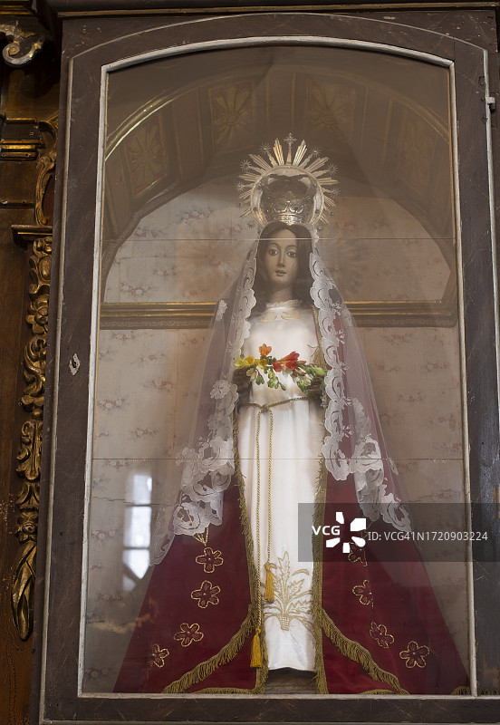 花瓶中的圣母玛利亚图片素材