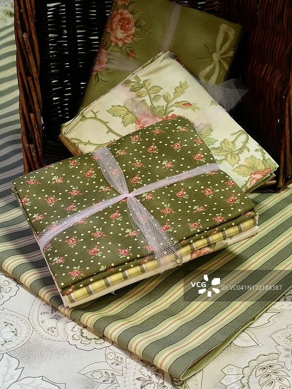 四分之一的织物面料图片素材