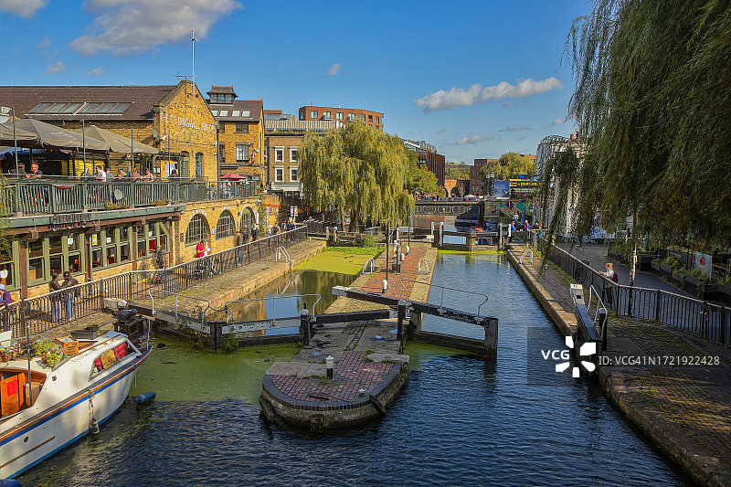 英国伦敦卡姆登锁图片素材