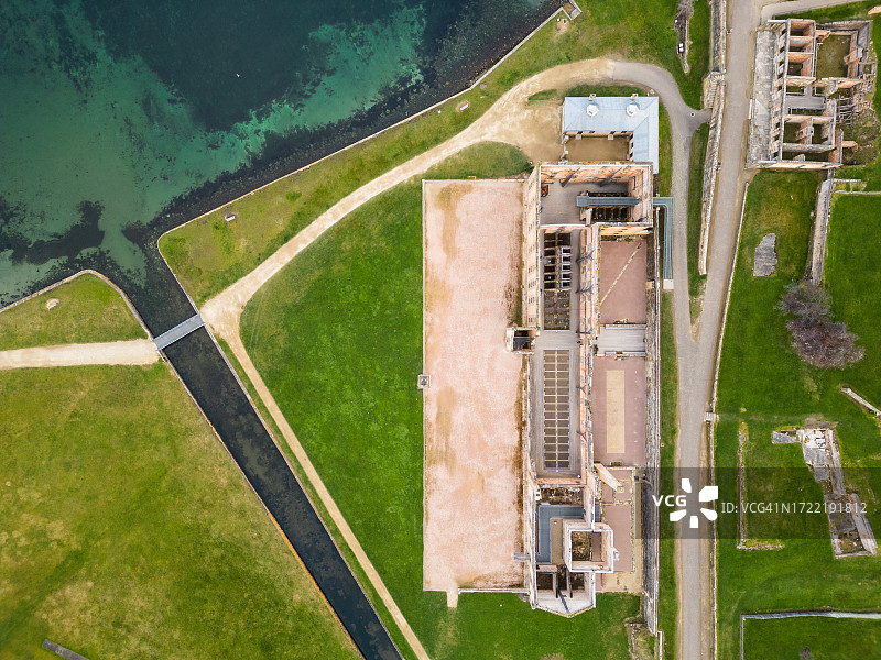 亚瑟港监狱的俯视图图片素材