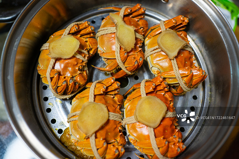 清蒸大闸蟹图片素材