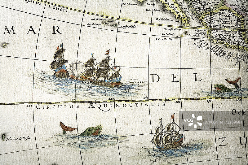 热带水域的捕鲸活动图片素材