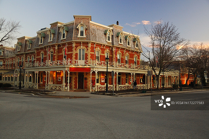 尼亚加拉湖畔的殖民时期建筑图片素材