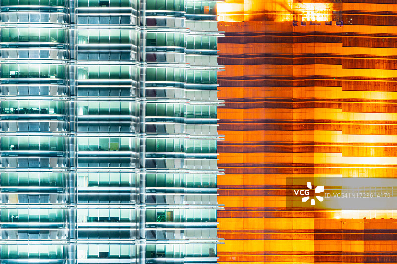 马来西亚吉隆坡的商业区（黄昏）图片素材