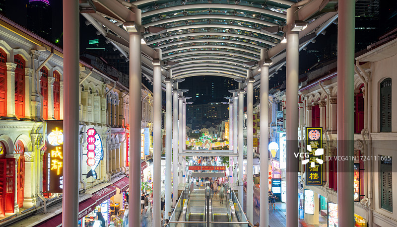 新加坡牛车水图片素材