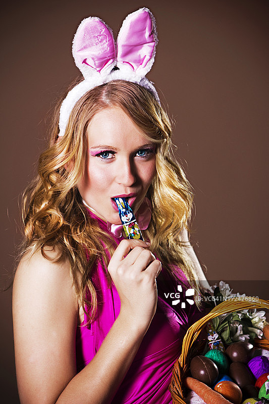 复活节女孩图片素材