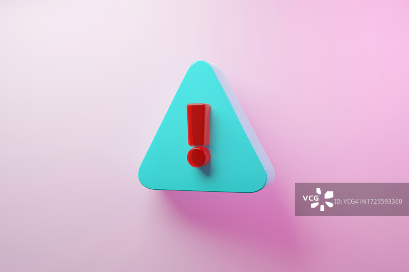 3D渲染警报图标图片素材