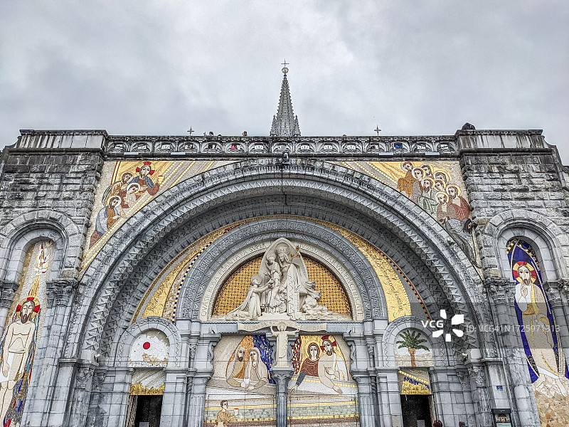 卢尔德圣母朝圣地图片素材