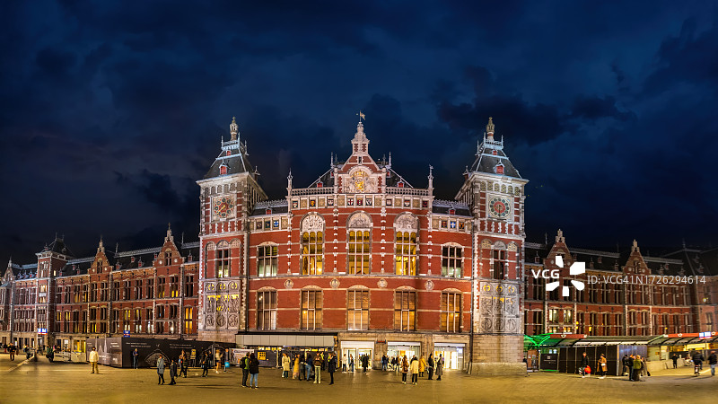 阿姆斯特丹中央车站图片素材