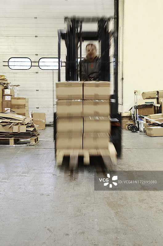 驾驶叉车图片素材