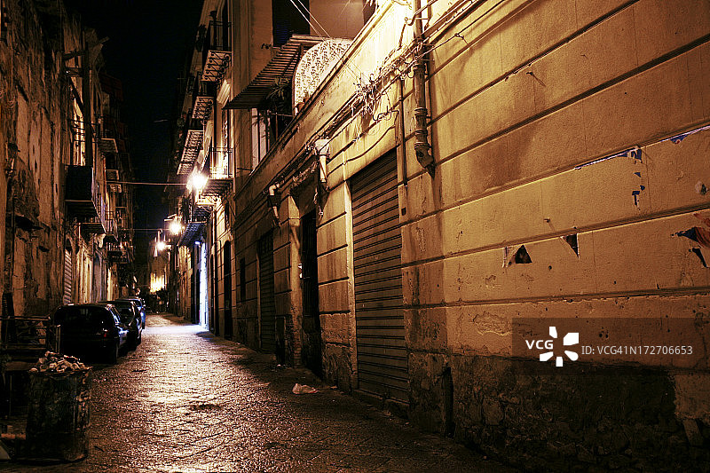 黑暗的小巷图片素材