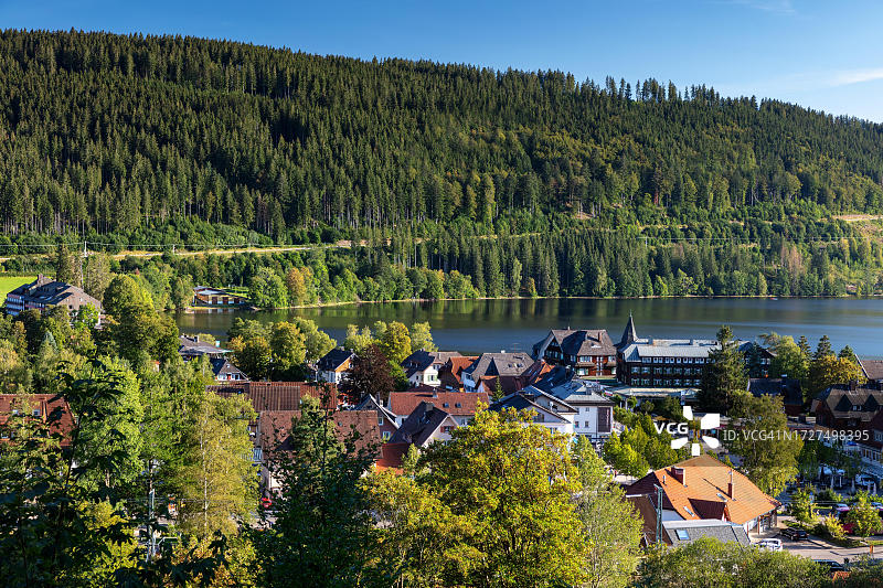 蒂蒂湖村，蒂蒂湖-新城，黑森林，巴登-符腾堡州，德国图片素材