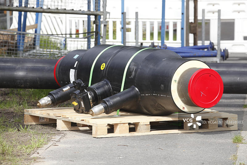 区域供热管道，能源转型，德国图片素材