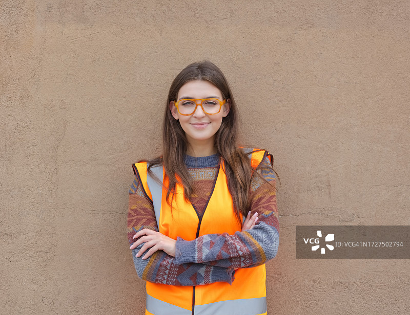 年轻女志愿者 портрет图片素材