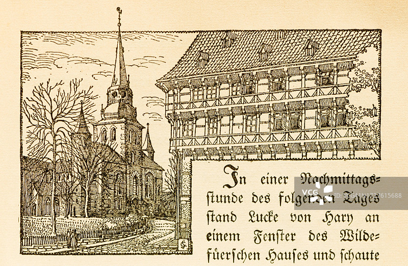 圣弥额尔教堂：德国下萨克森州希尔德斯海姆历史景观图片素材