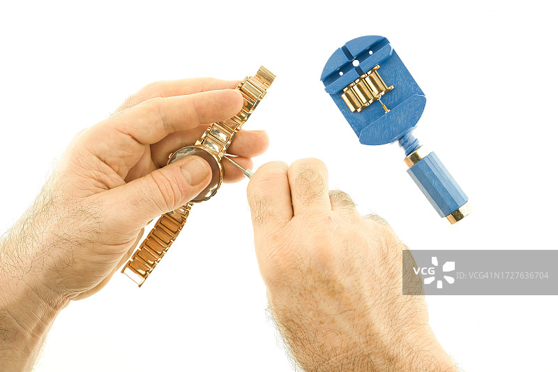 钟表匠工作图片素材