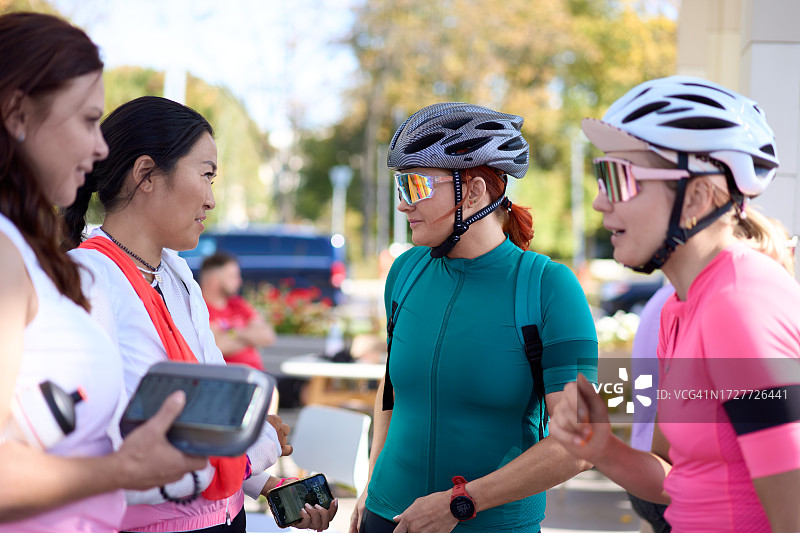 女骑行者图片素材