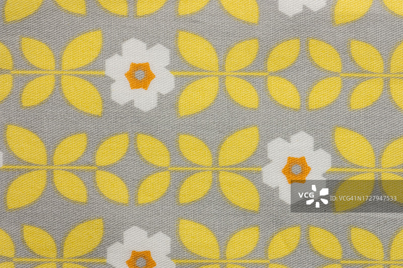 棉质花卉图案面料背景图片素材