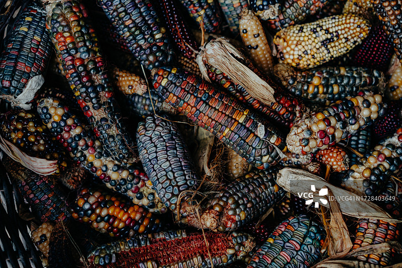 农贸市场的燧石玉米图片素材
