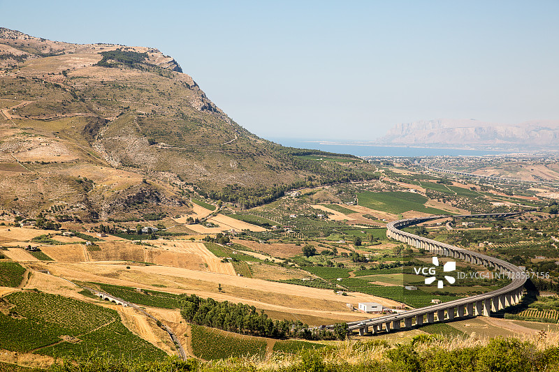 乡村西西里高速公路图片素材